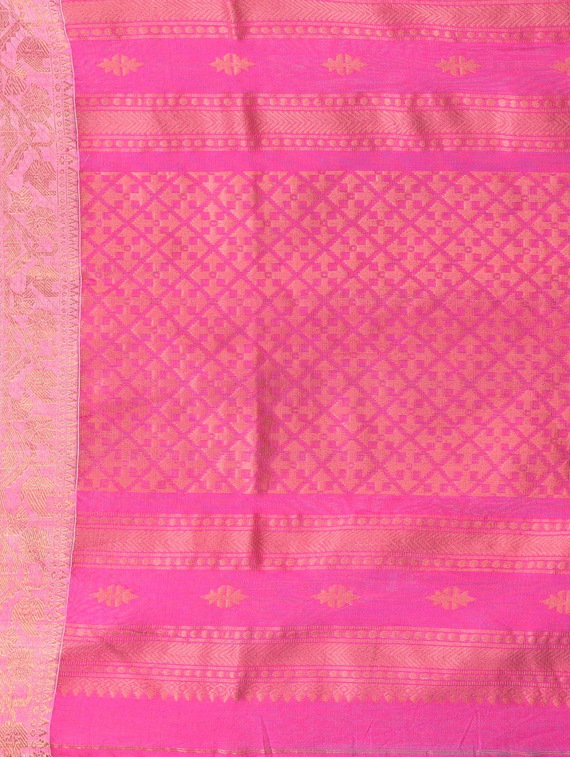women self design handloom saree with blouse - 22060686 - Standard Image - 6