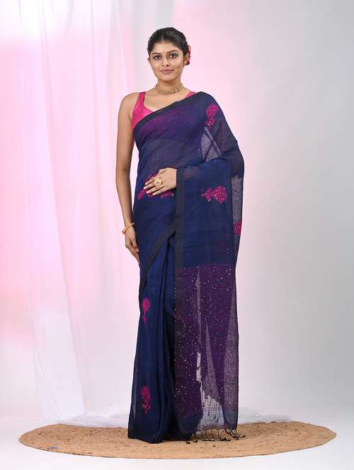 women self design handloom saree with blouse - 22060692 -  Standard Image - 0