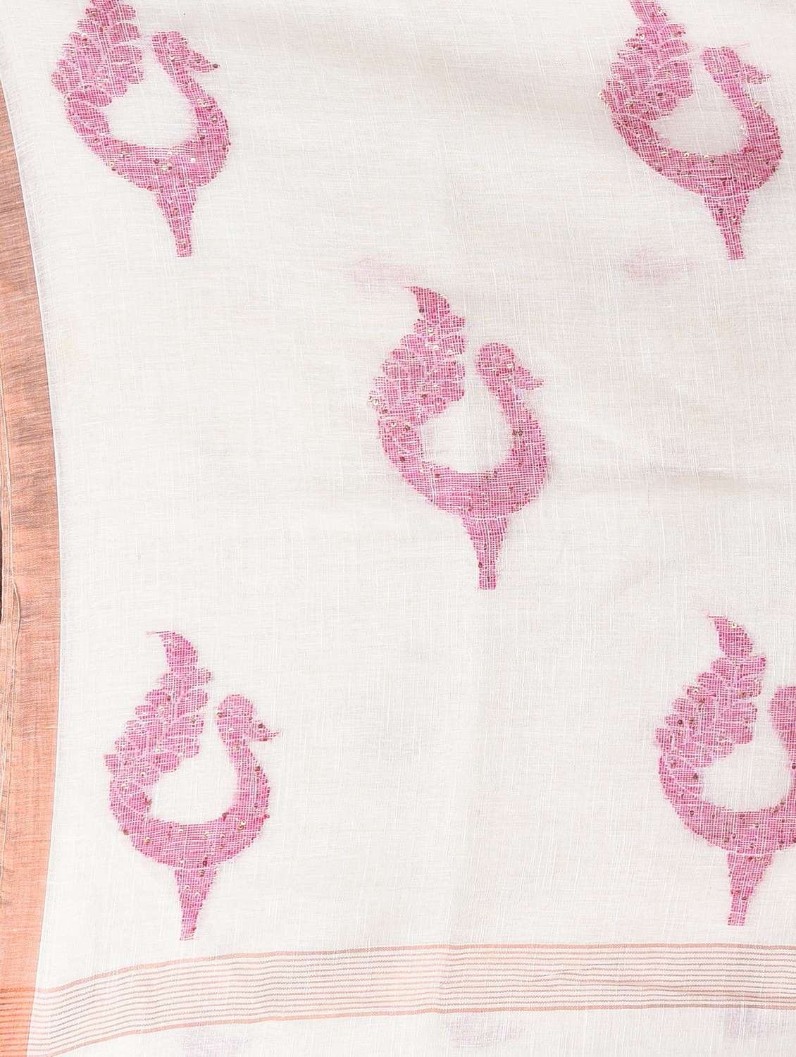 women self design handloom saree with blouse - 22060700 - Standard Image - 6