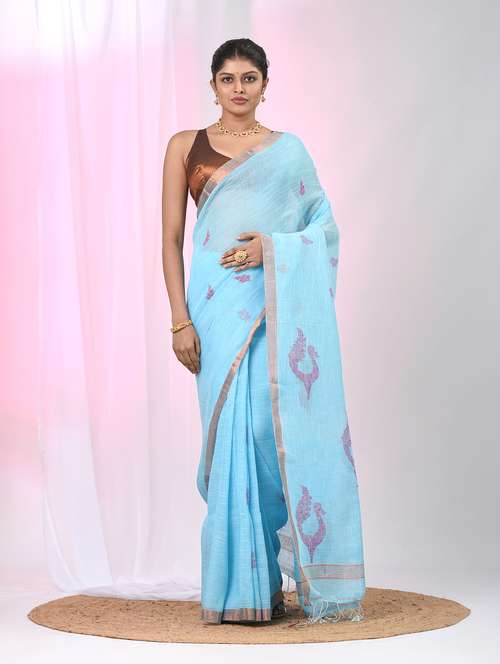 women self design handloom saree with blouse - 22060701 -  Standard Image - 0