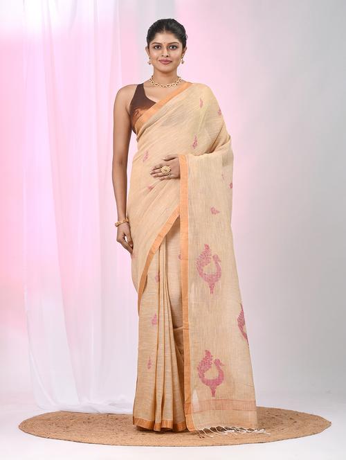 women self design handloom saree with blouse - 22060702 - Standard Image - 0