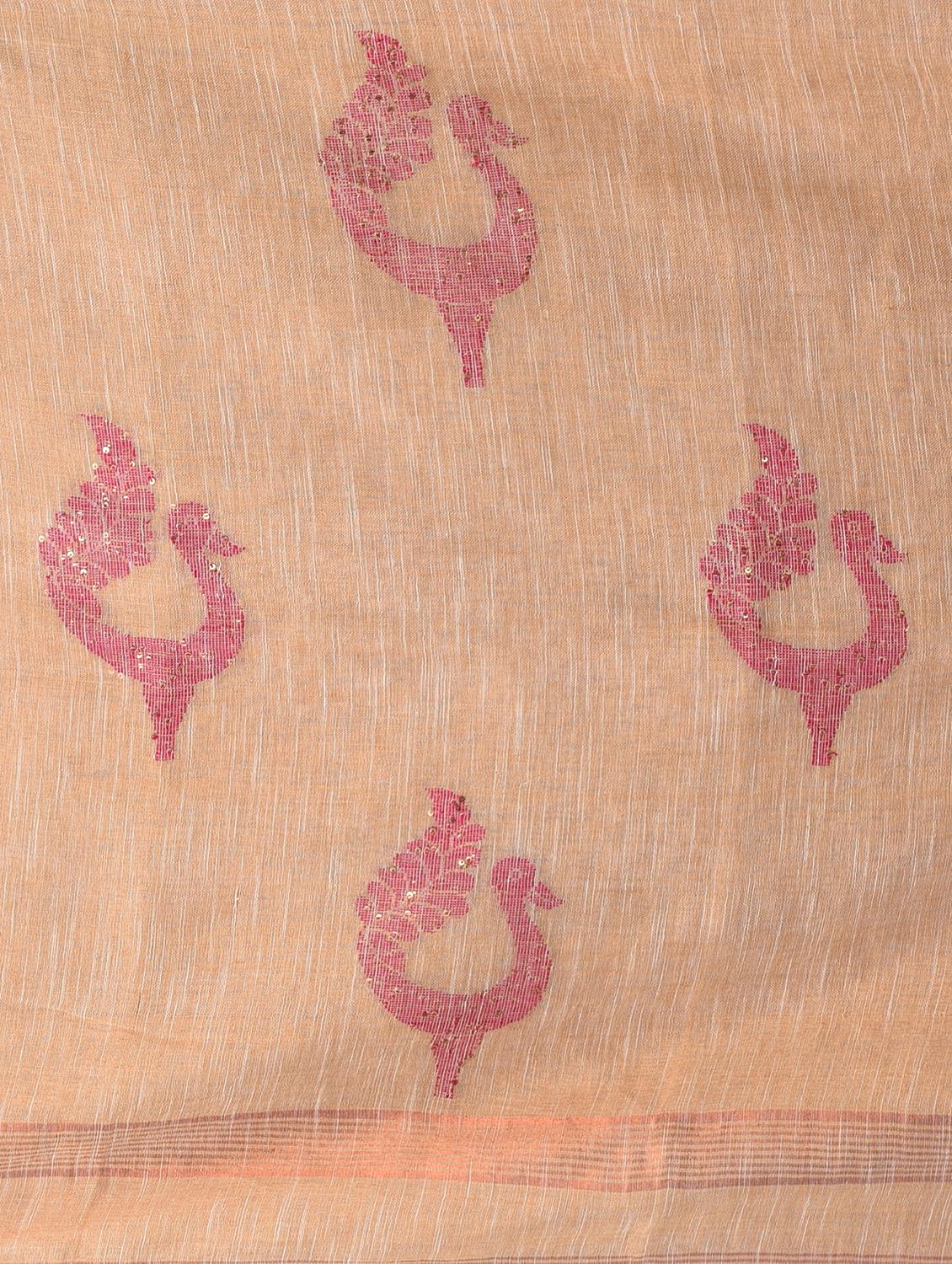 women self design handloom saree with blouse - 22060702 - Standard Image - 6
