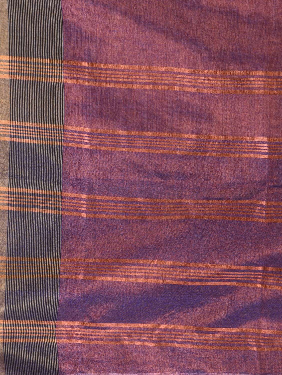 women solid with bordered handloom saree with blouse - 22060714 -  Standard Image - 6