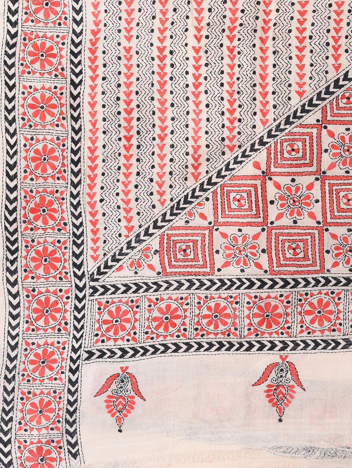 women solid with work handloom saree with blouse - 22060722 - Standard Image - 6