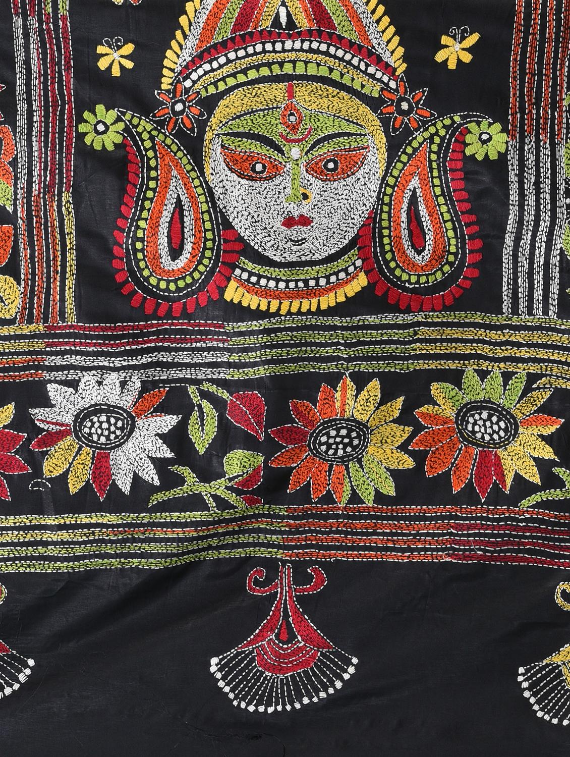 women solid with work handloom saree with blouse - 22060731 - Standard Image - 6