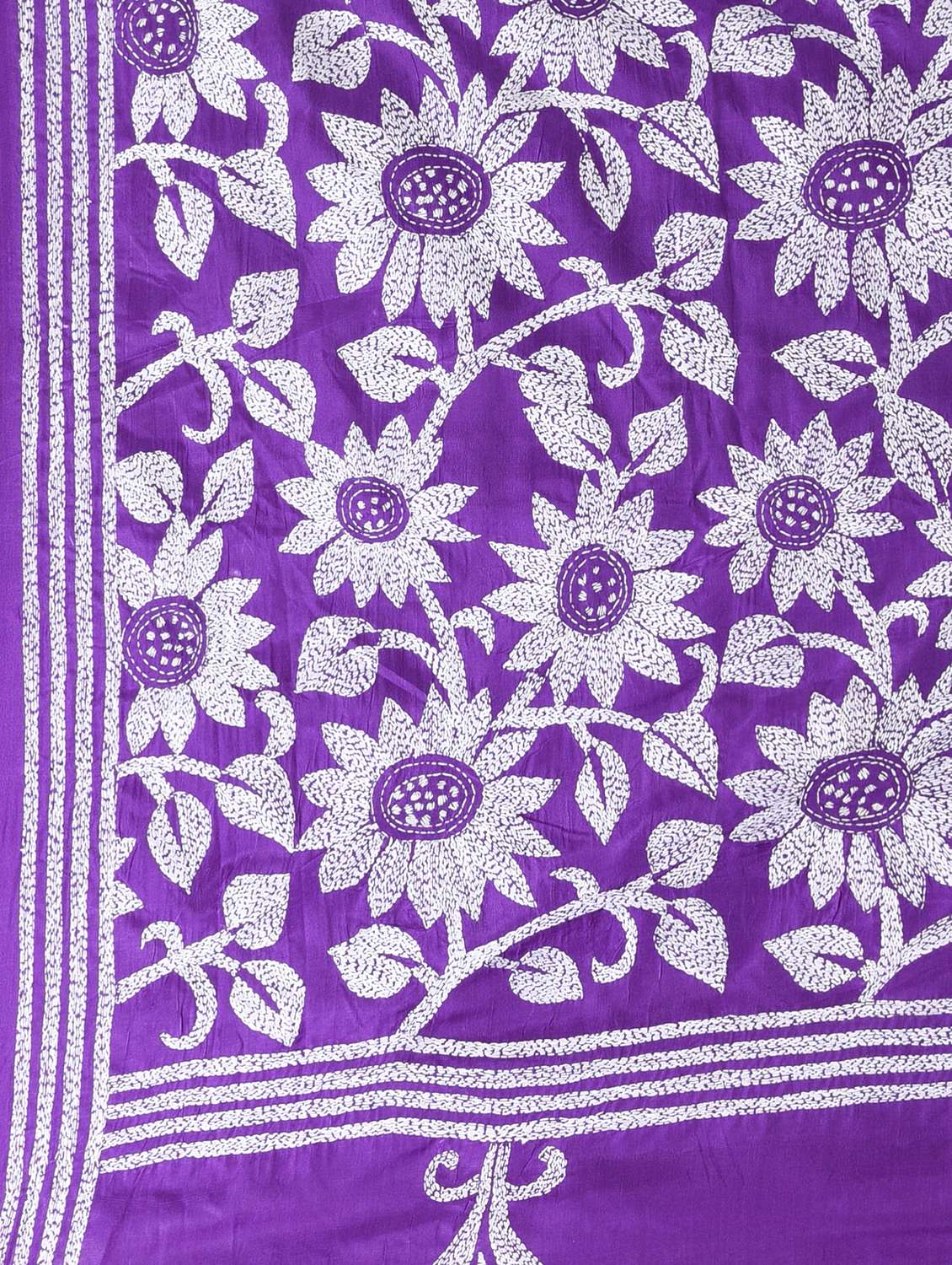 women solid with work handloom saree with blouse - 22060738 - Standard Image - 6