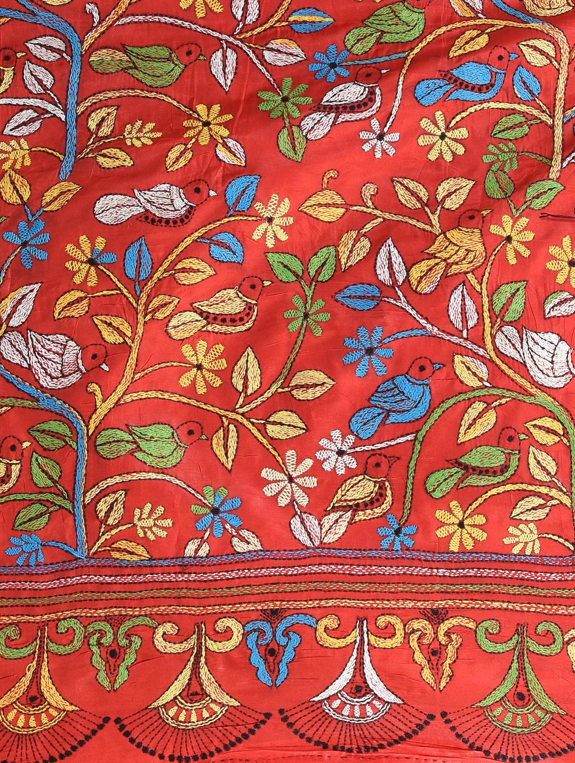 women solid with work handloom saree with blouse - 22060742 - Standard Image - 6