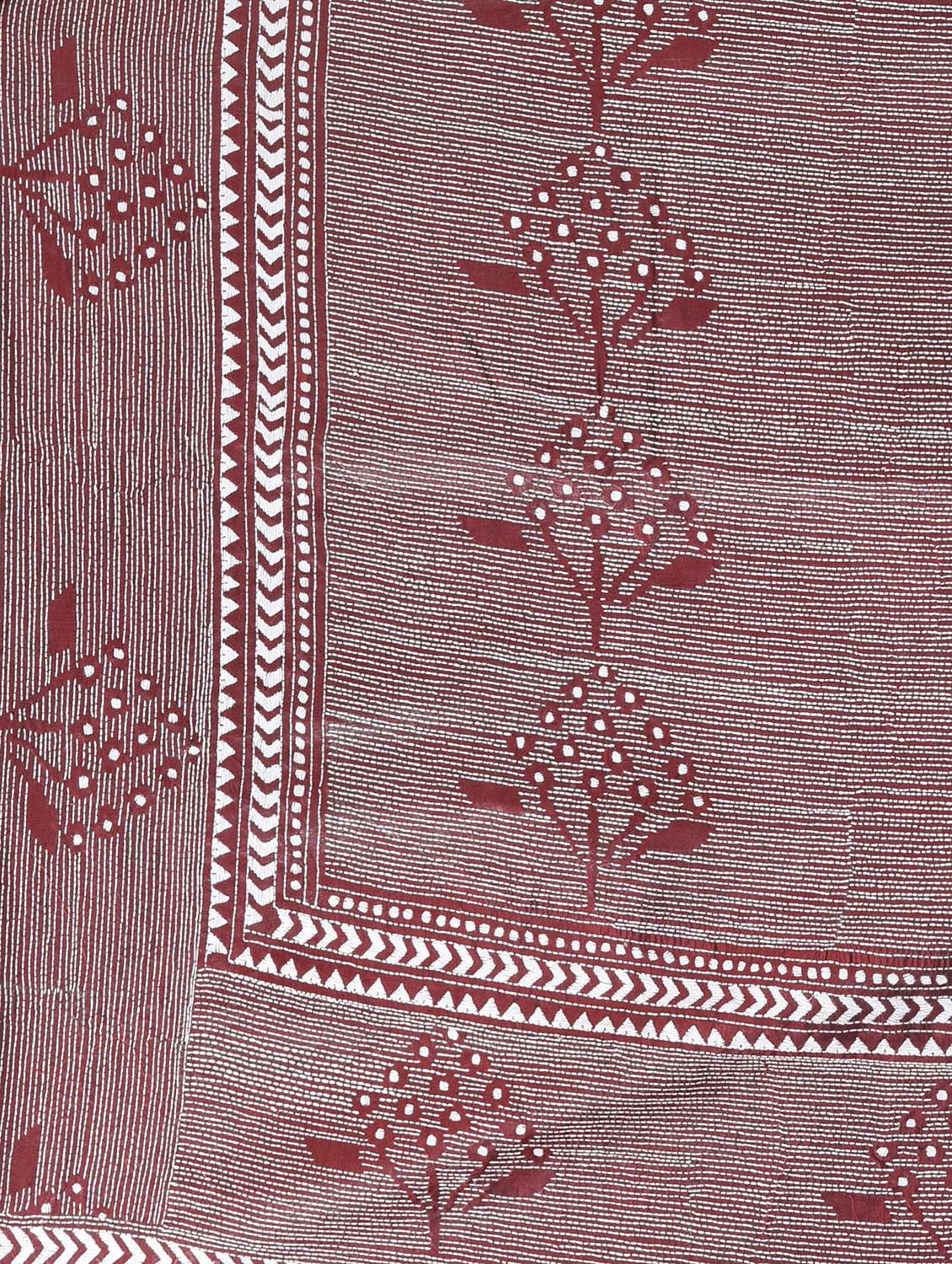 women solid with work handloom saree with blouse - 22060745 - Standard Image - 6