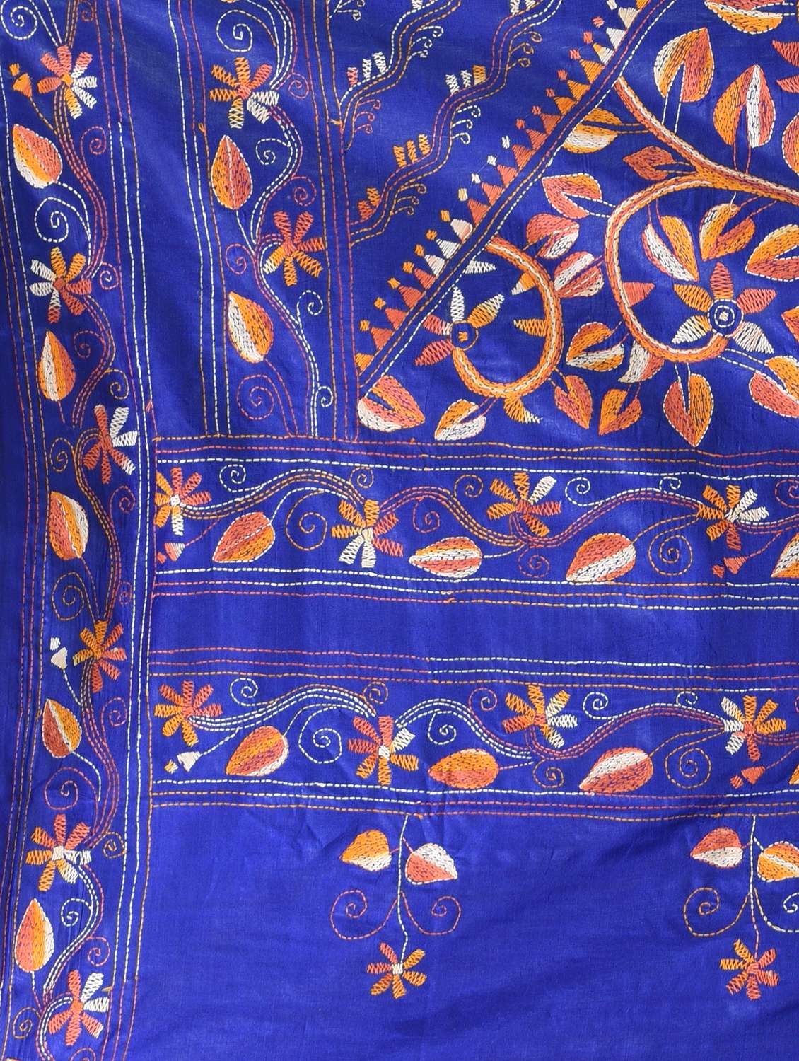 women solid with work handloom saree with blouse - 22060746 - Standard Image - 6