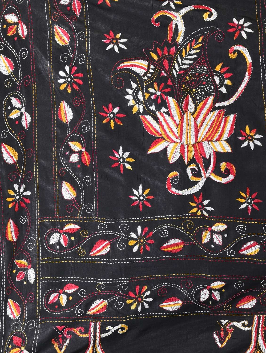 women solid with work handloom saree with blouse - 22060747 - Standard Image - 6