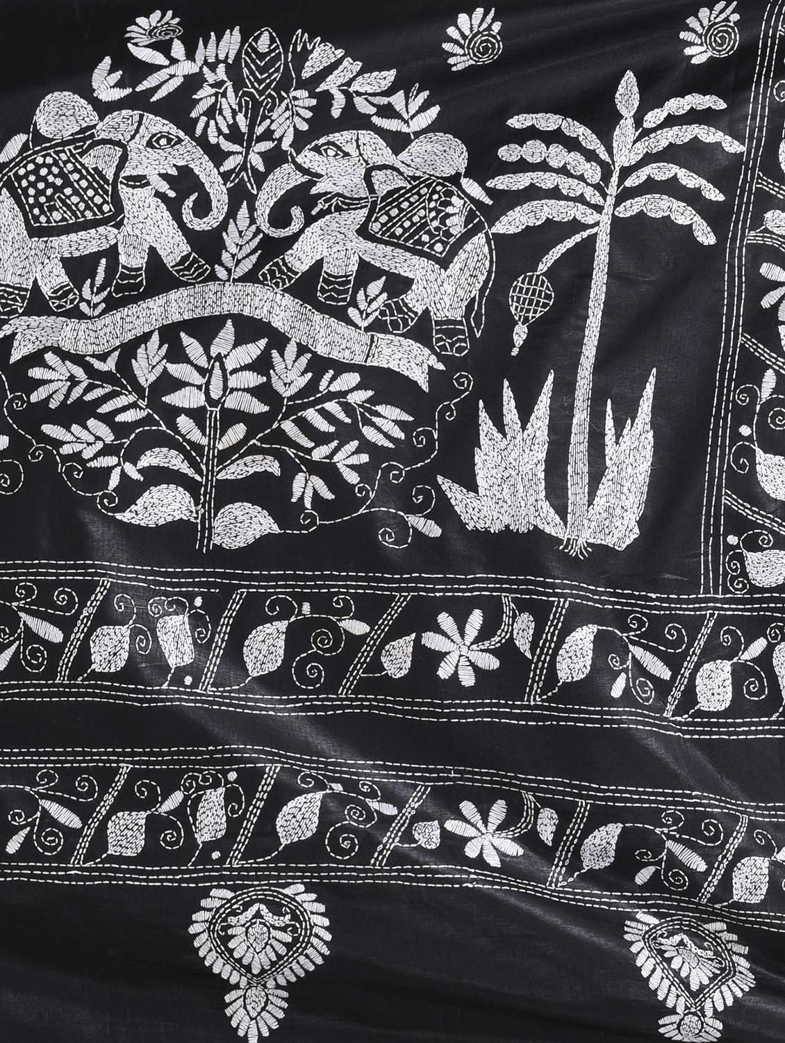 women solid with work handloom saree with blouse - 22060750 - Standard Image - 6