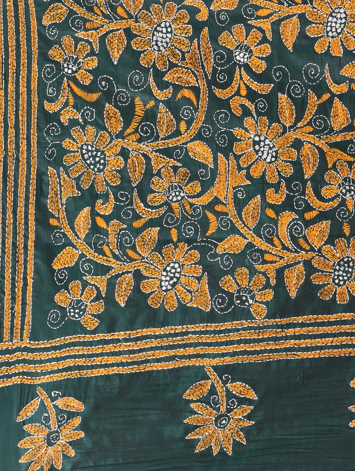 women solid with work handloom saree with blouse - 22060757 - Standard Image - 6