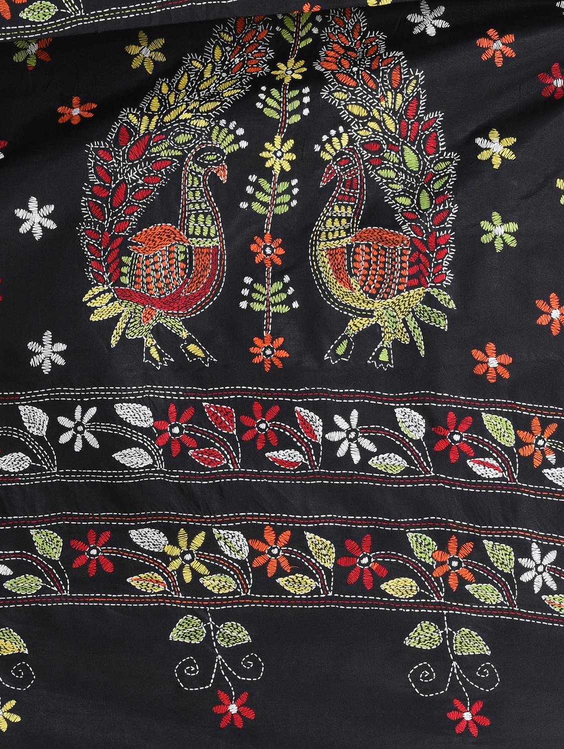 women solid with work handloom saree with blouse - 22060765 - Standard Image - 6