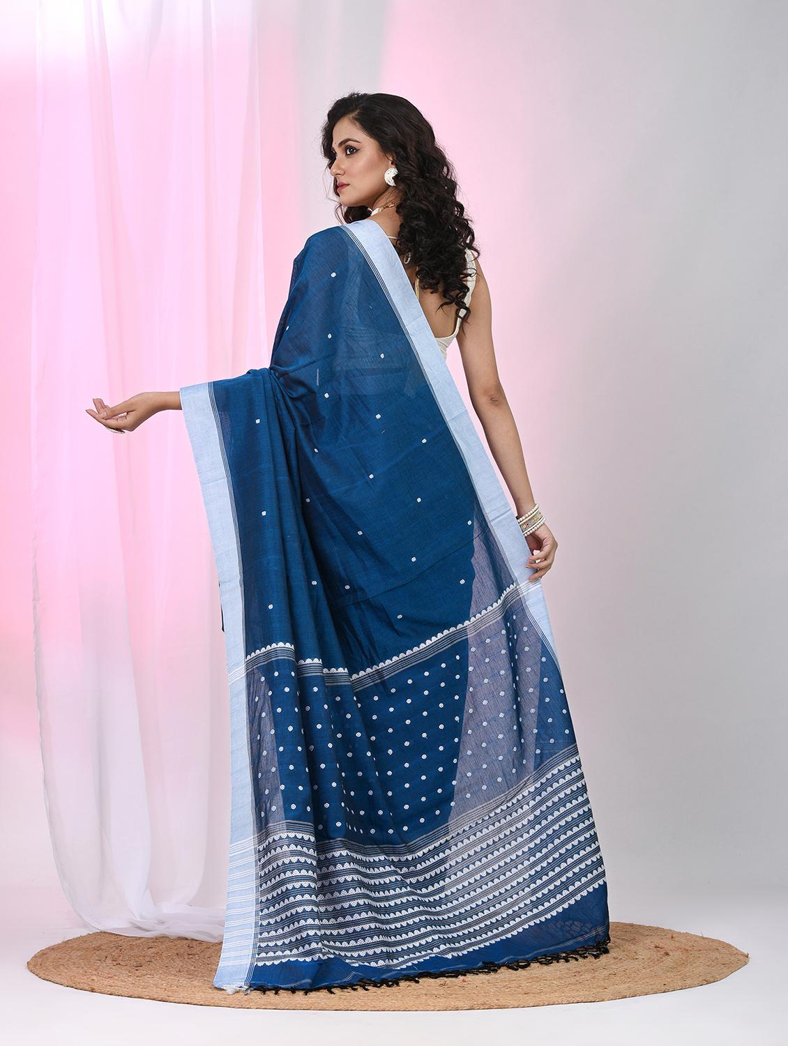 women self design handloom saree with blouse - 22060770 - Standard Image - 4