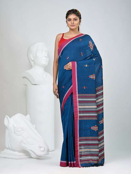 women self design handloom saree with blouse - 22060783 - Standard Image - 0