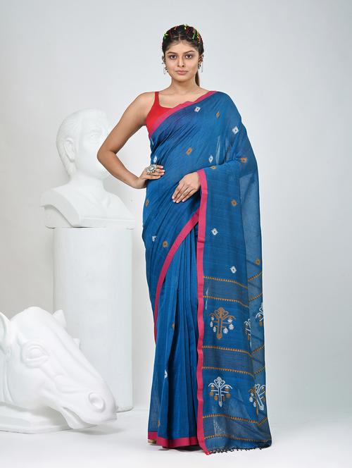women self design handloom saree with blouse - 22060790 - Standard Image - 0