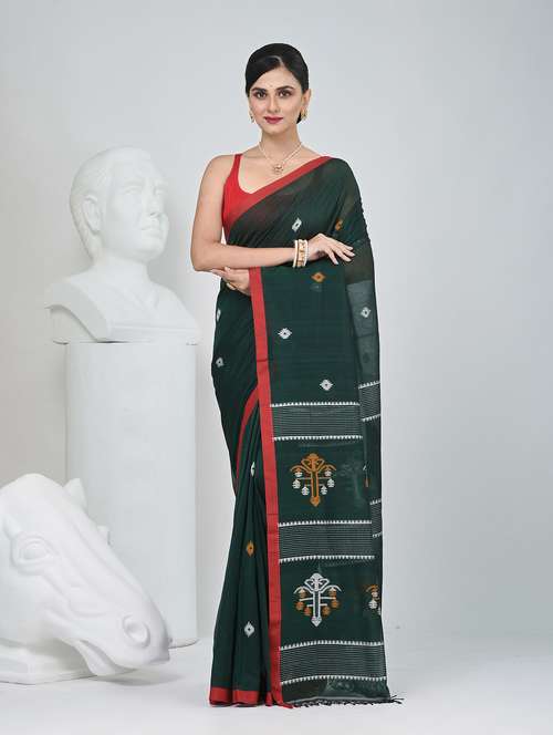 women self design handloom saree with blouse - 22060791 -  Standard Image - 0