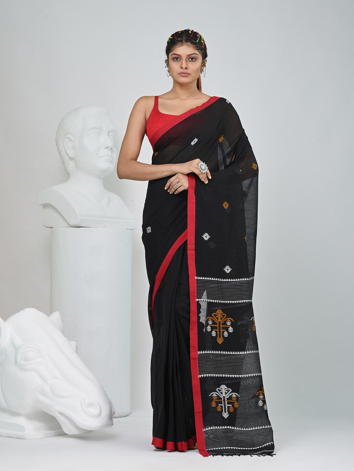 women self design handloom saree with blouse - 22060793 -  Zoom Image - 0