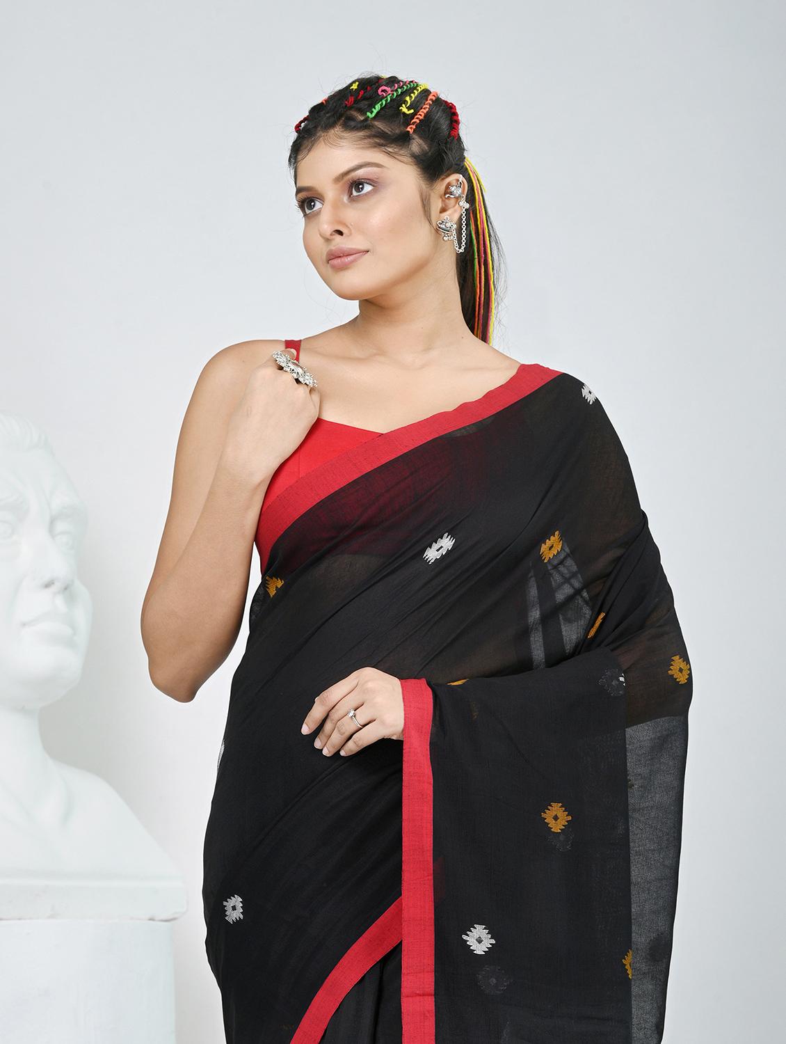 women self design handloom saree with blouse - 22060793 -  Standard Image - 1