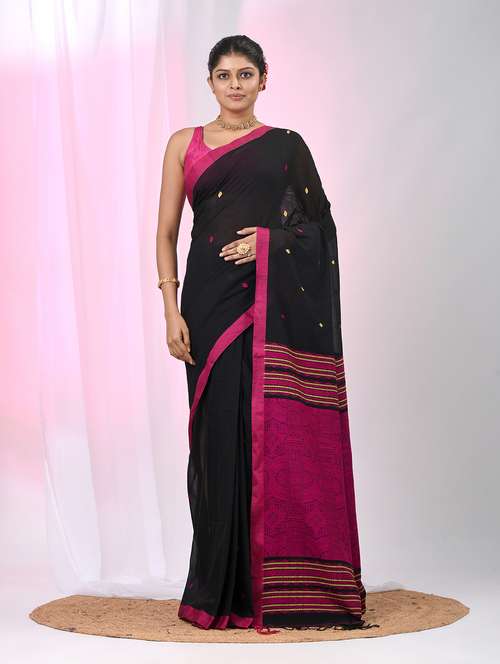 women self design handloom saree with blouse - 22060812 -  Standard Image - 0