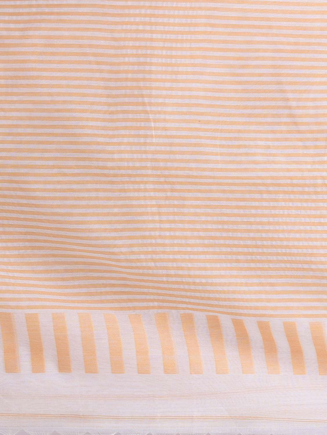 women striped handloom saree with blouse - 22060819 -  Standard Image - 6