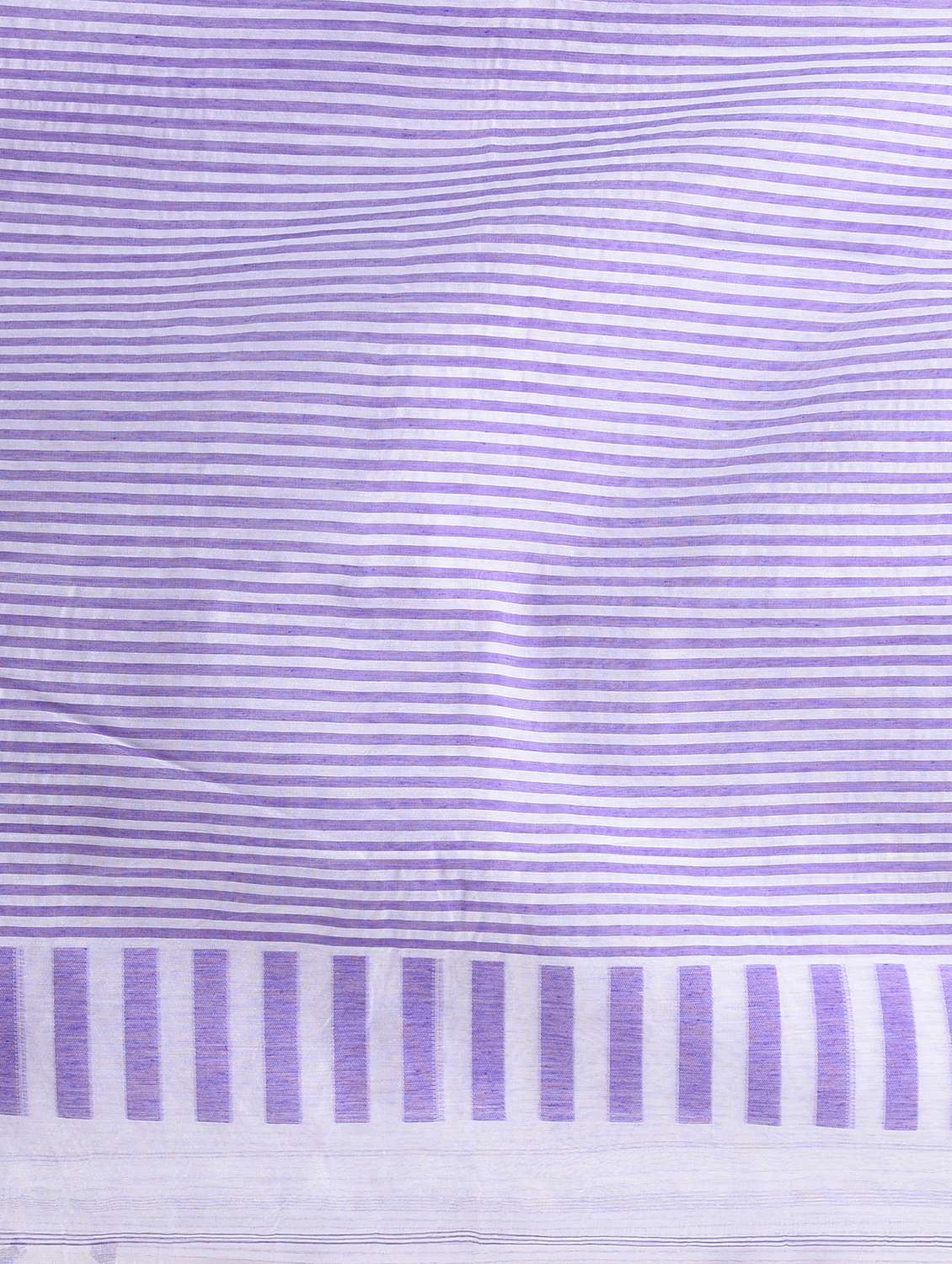 women striped handloom saree with blouse - 22060820 -  Standard Image - 6