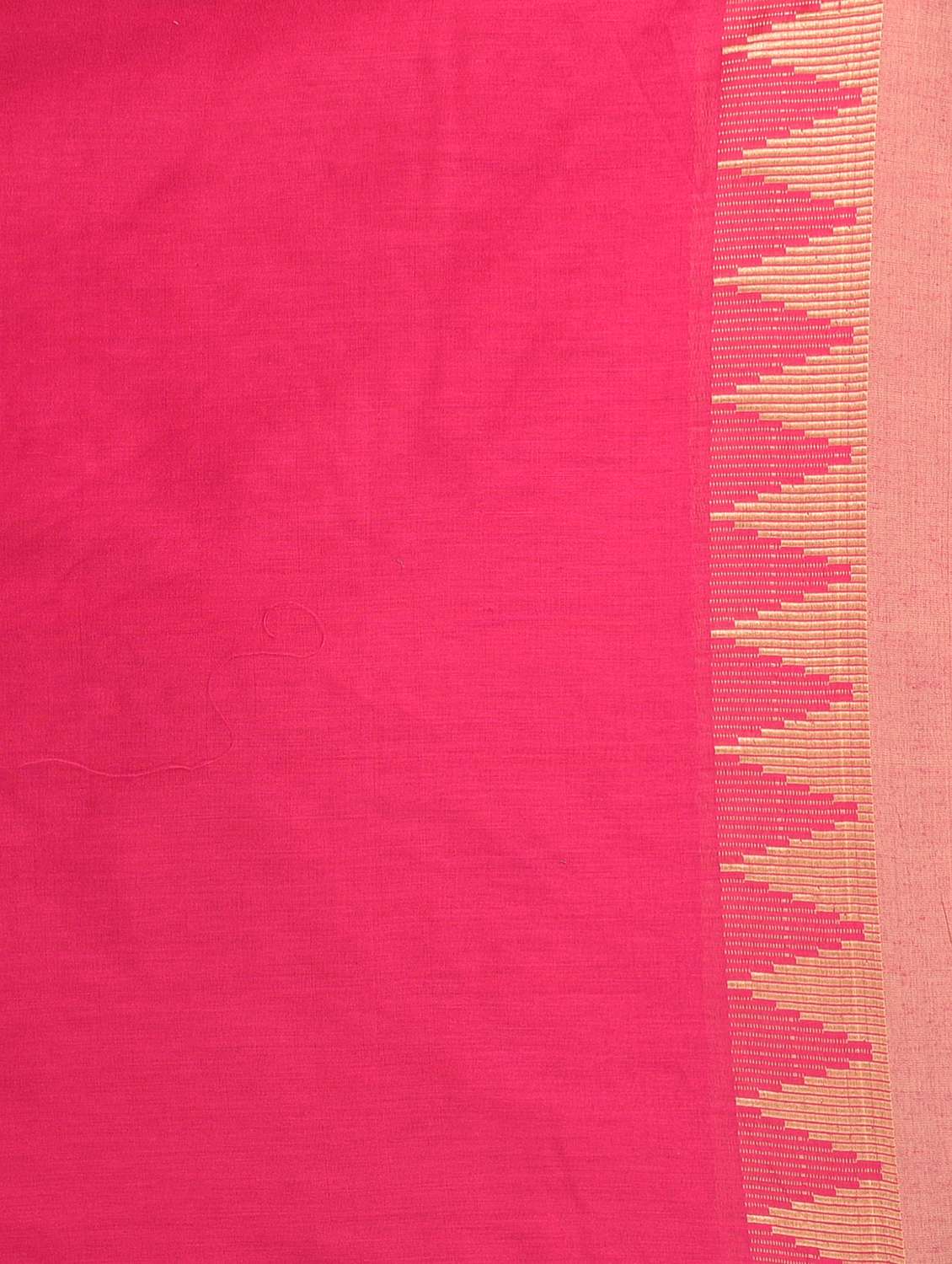 women solid with bordered handloom saree with blouse - 22060842 - Standard Image - 6