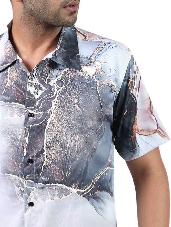 men printed short sleeve regular fit t-shirt - 22060952 -  Standard Image - 4