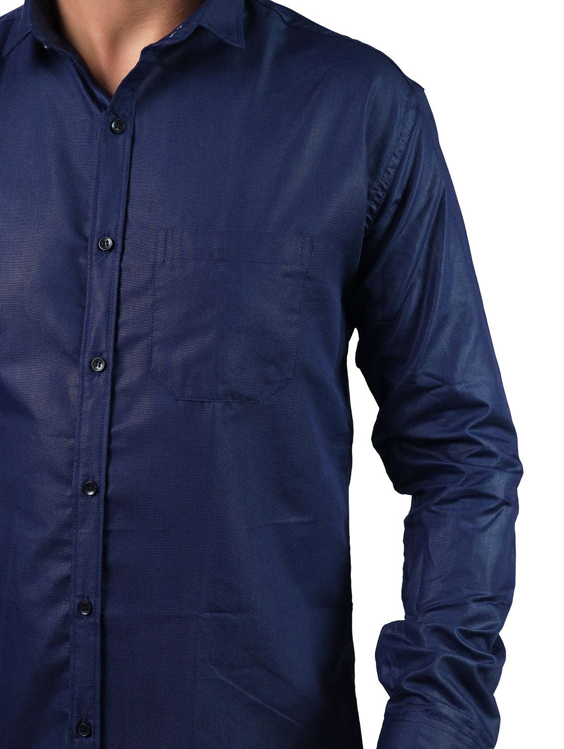 men solid collared long sleeve regular fit shirt - 22060960 -  Standard Image - 4