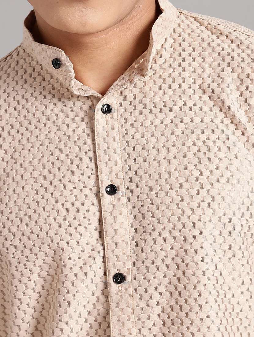 men textured long sleeve regular fit shirt - 22061041 -  Standard Image - 4