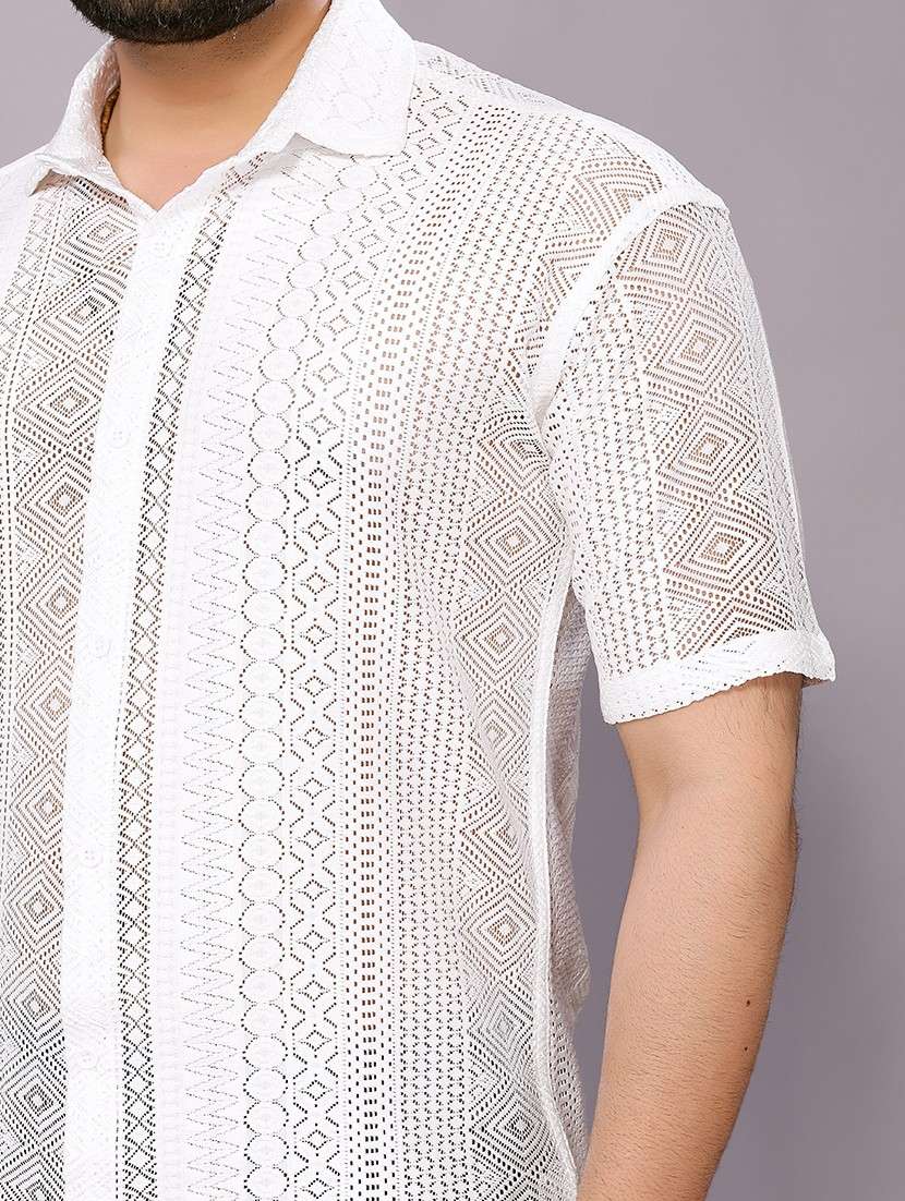 men self designed short sleeve regular fit t-shirt - 22061087 -  Standard Image - 4