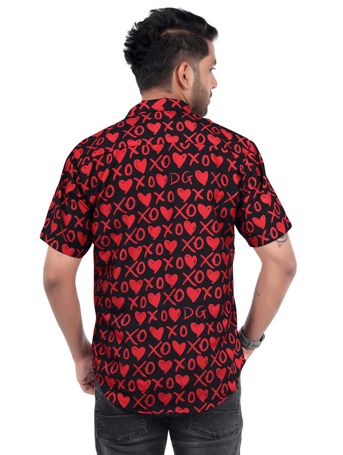 men printed short sleeve regular fit shirt - 22061182 - Standard Image - 4