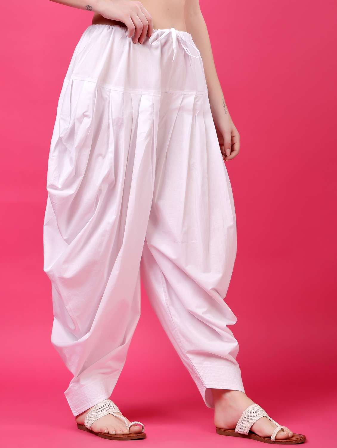 women solid mid rise patiyala salwar - 22061367 - Standard Image - 1