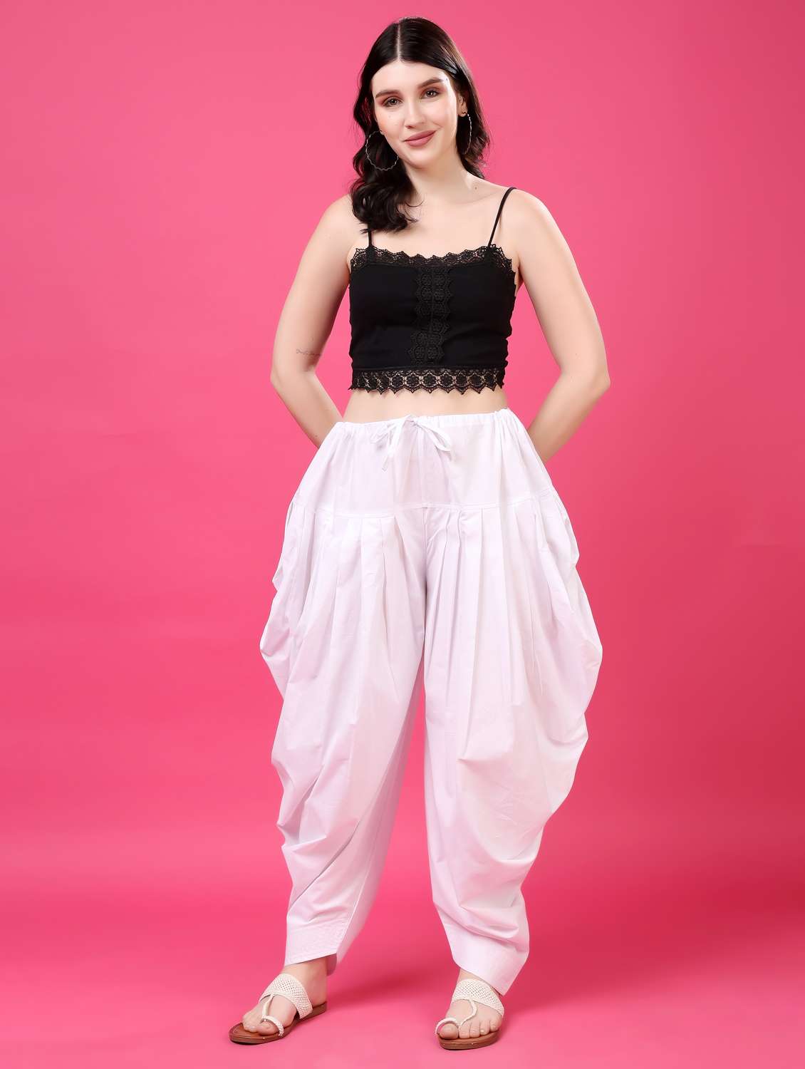 women solid mid rise patiyala salwar - 22061367 - Standard Image - 4
