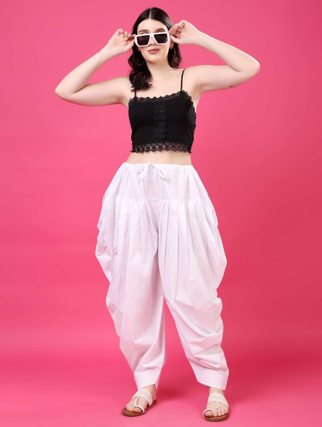 women solid mid rise patiyala salwar - 22061367 - Standard Image - 6