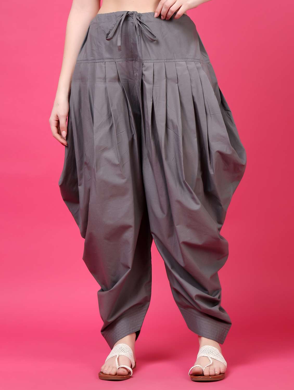women solid mid rise patiyala salwar