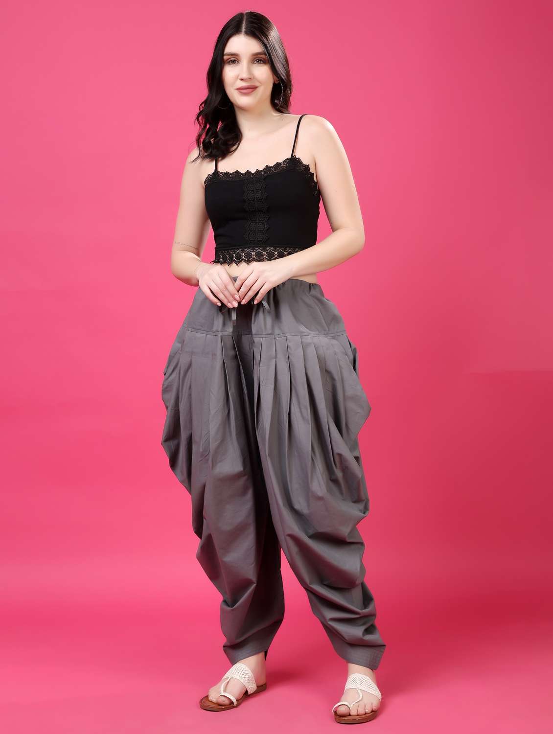 women solid mid rise patiyala salwar - 22061371 - Standard Image - 6
