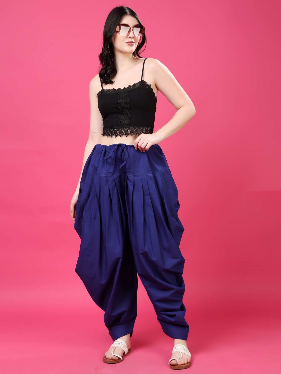 women solid mid rise patiyala salwar - 22061373 - Standard Image - 4