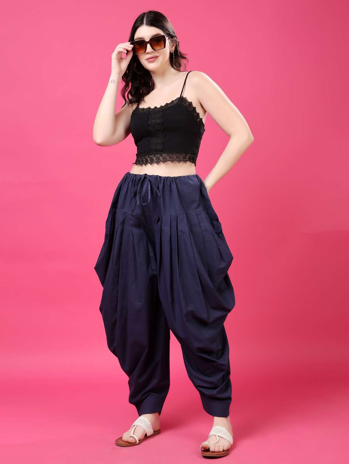 women solid mid rise patiyala salwar - 22061375 -  Standard Image - 4