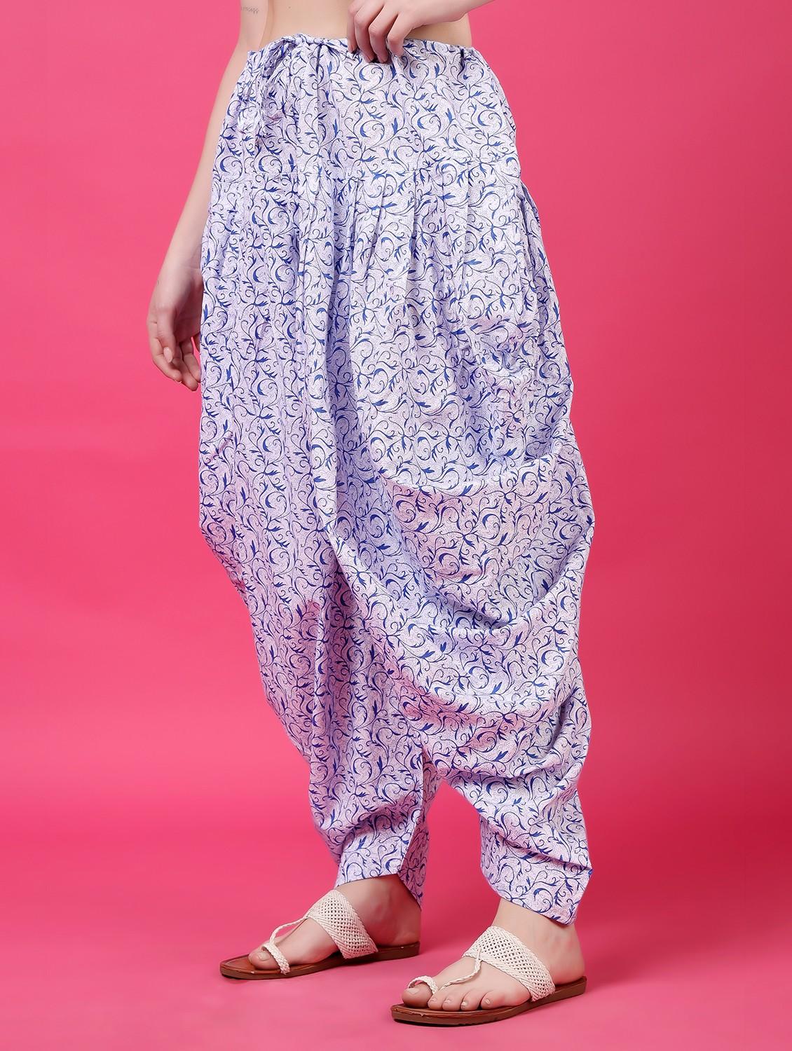 women printed mid rise patiyala salwar - 22061376 - Standard Image - 1