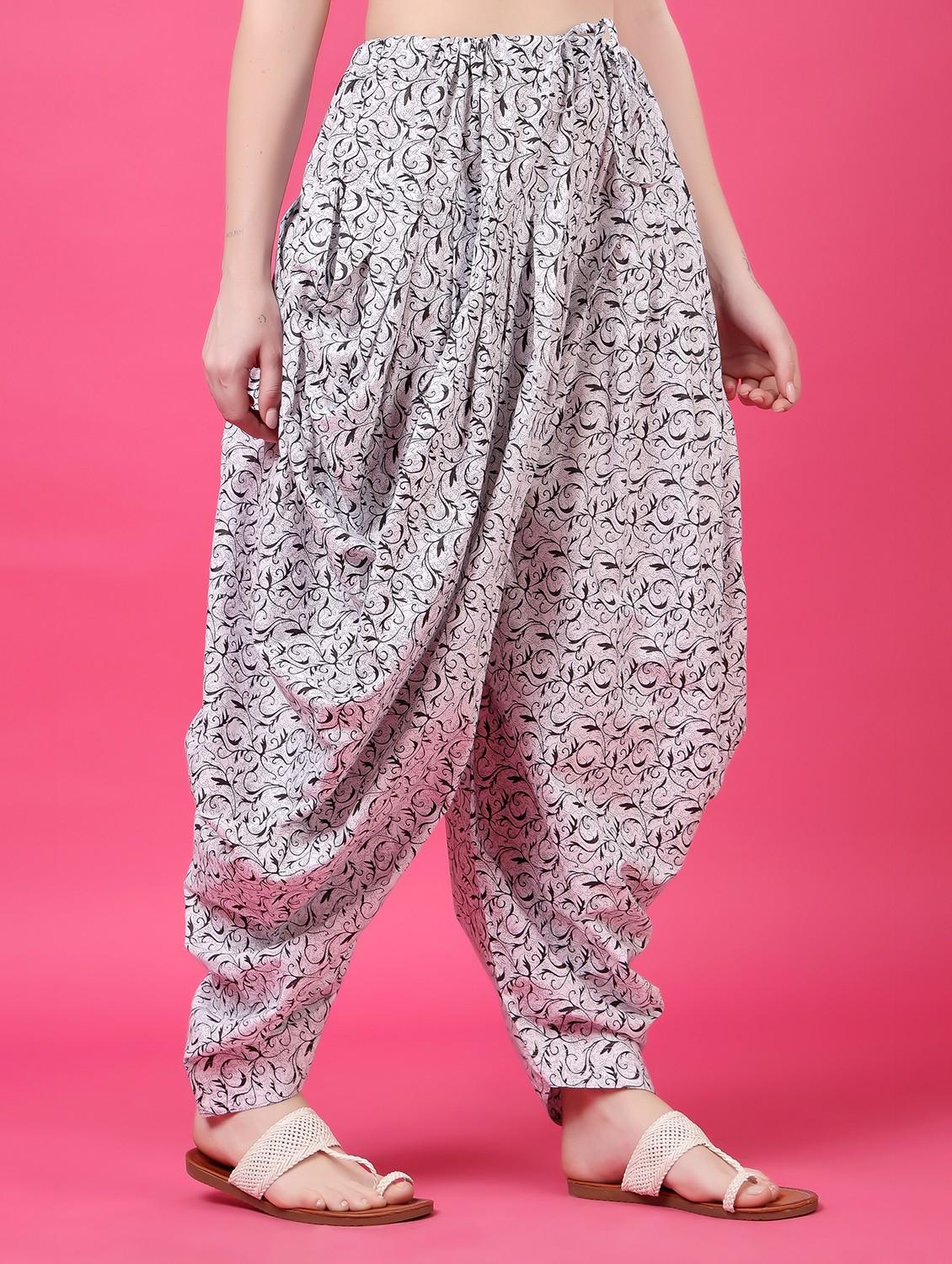 women printed mid rise patiyala salwar - 22061377 - Standard Image - 4