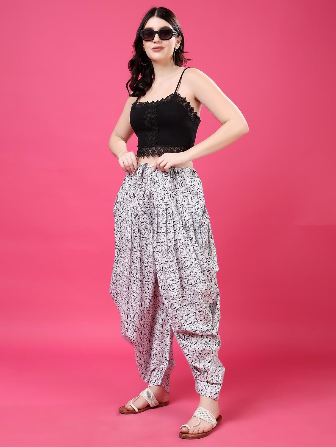 women printed mid rise patiyala salwar - 22061377 - Standard Image - 6