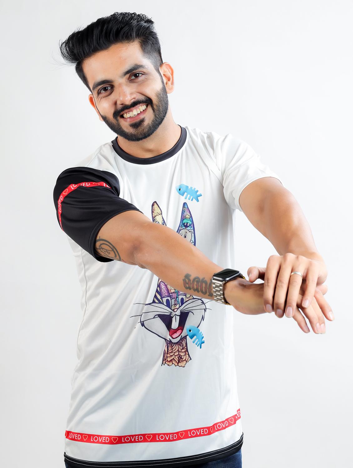 men printed short sleeve regular fit t-shirt - 22061387 - Standard Image - 1
