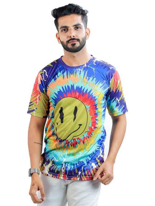men printed short sleeve regular fit t-shirt - 22061427 -  Standard Image - 0