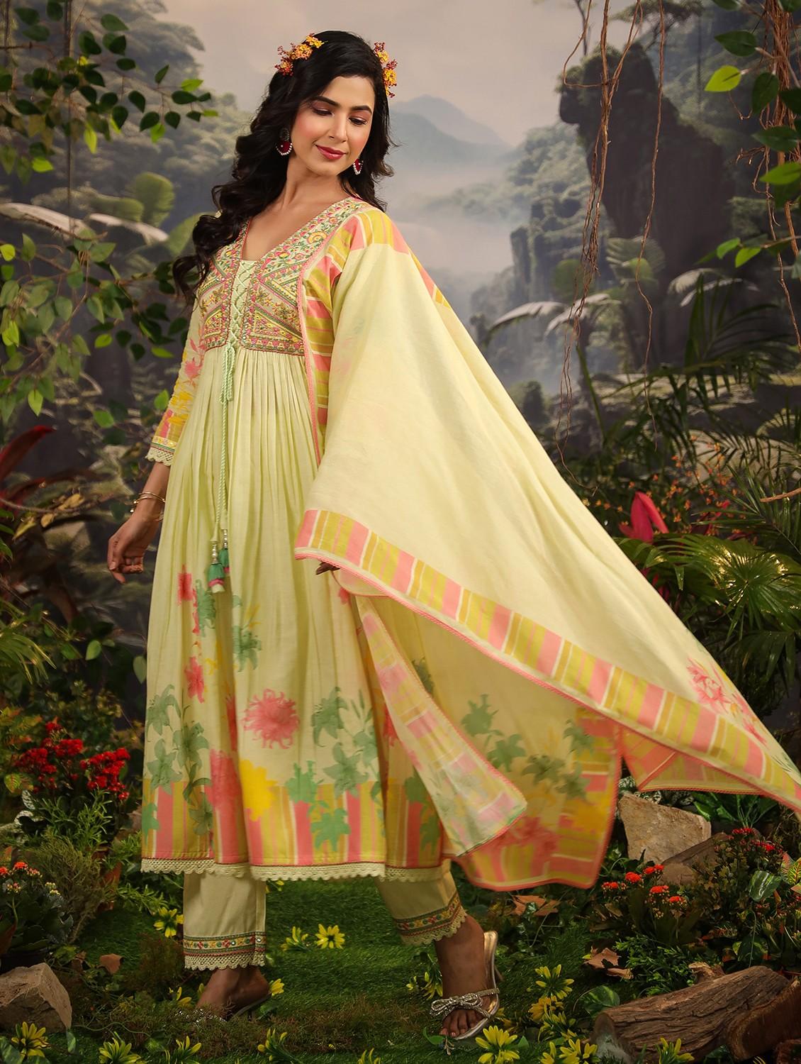 yellow cotton kurta pant  set - 22061499 -  Standard Image - 1