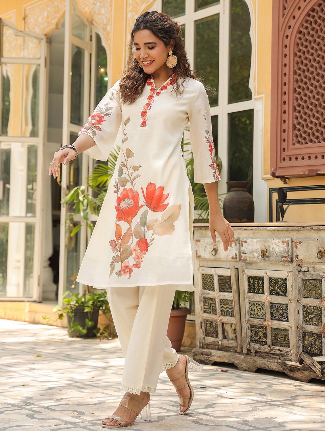 orange linen coord set - 22061537 - Standard Image - 1