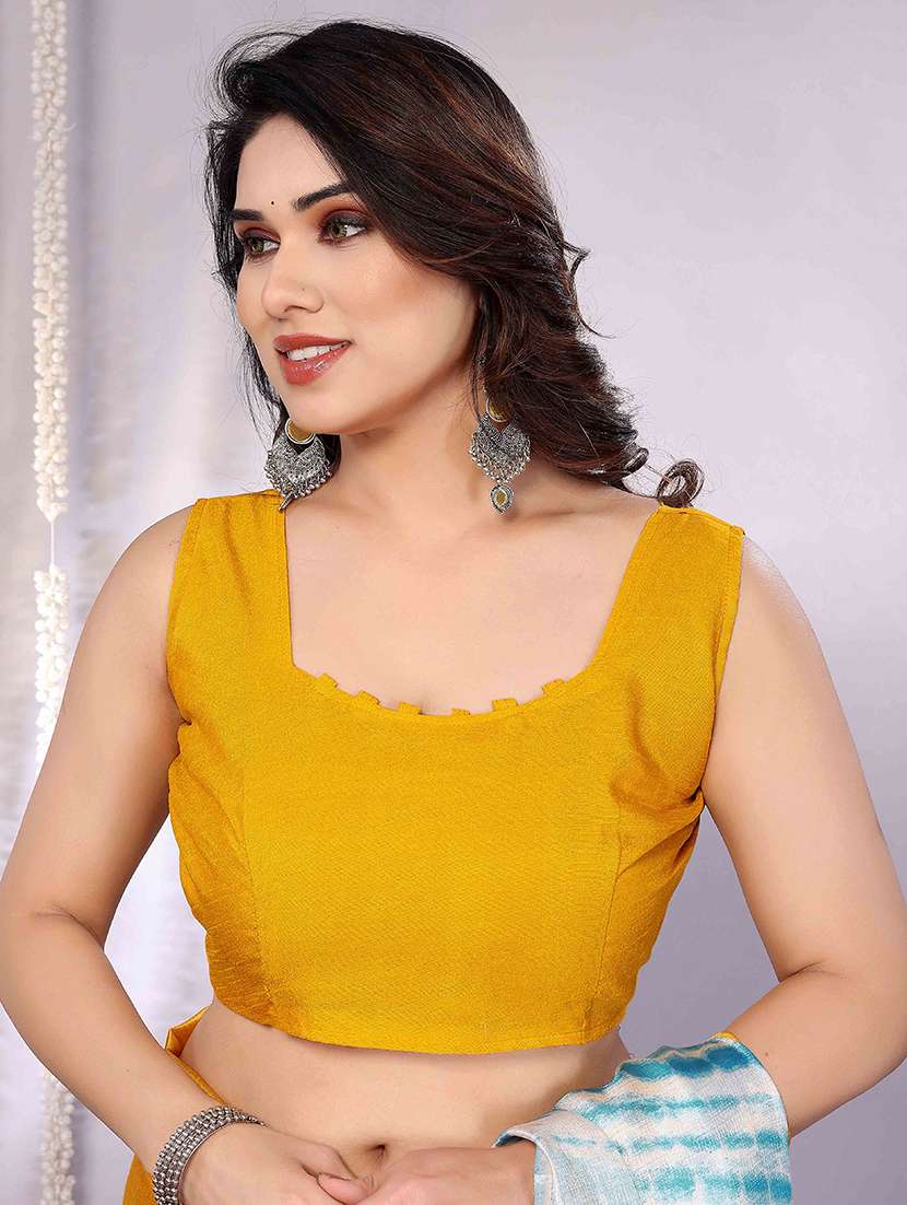 women printed casual wear saree with blouse - 22061640 -  Standard Image - 4