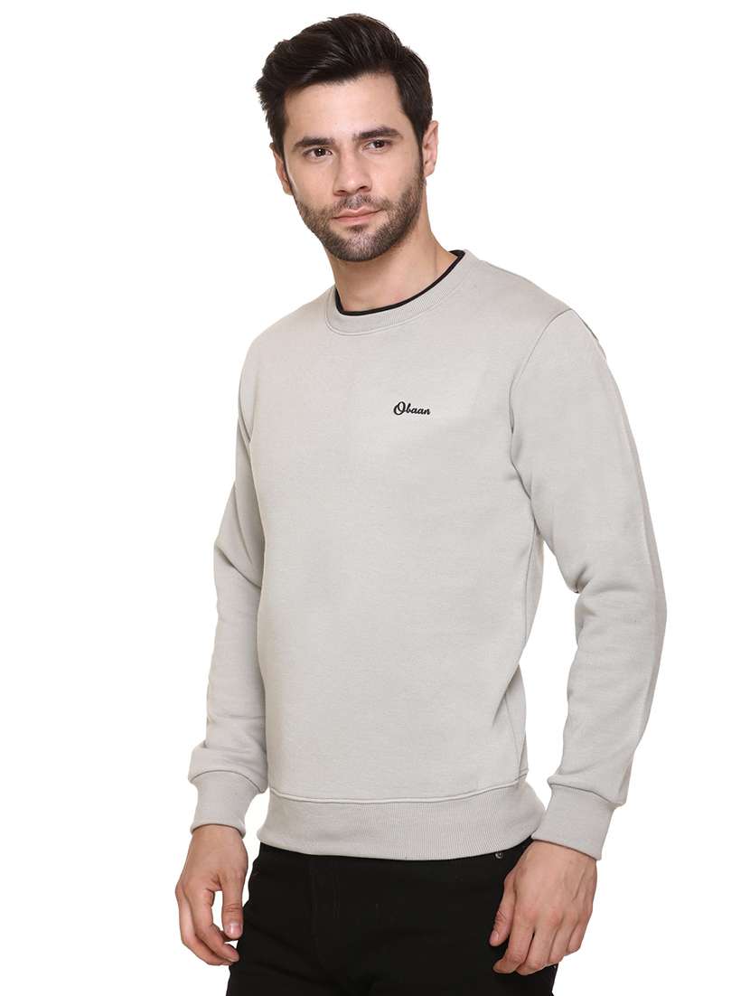 men solid long sleeve regular fit sweatshirt - 22061669 -  Standard Image - 1