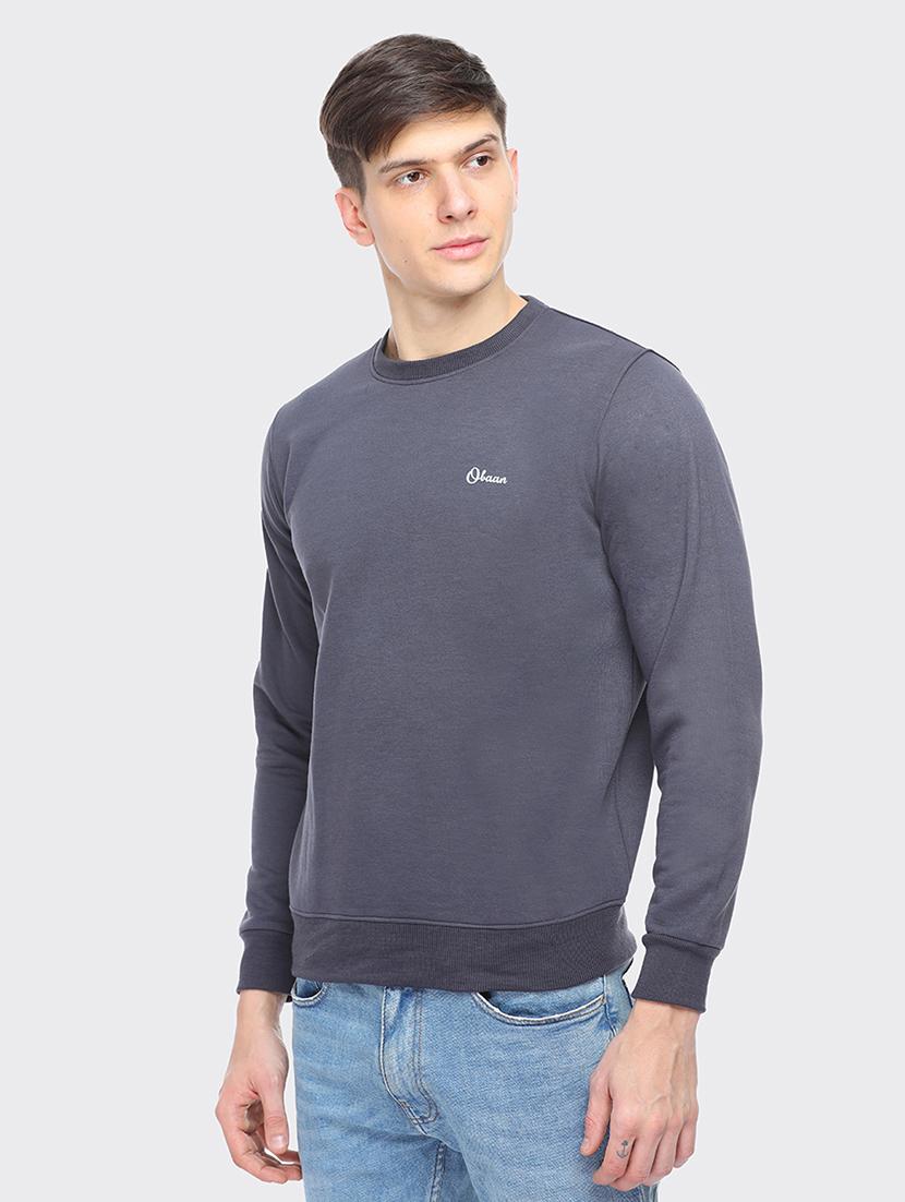 men solid long sleeve regular fit sweatshirt - 22061679 - Standard Image - 1