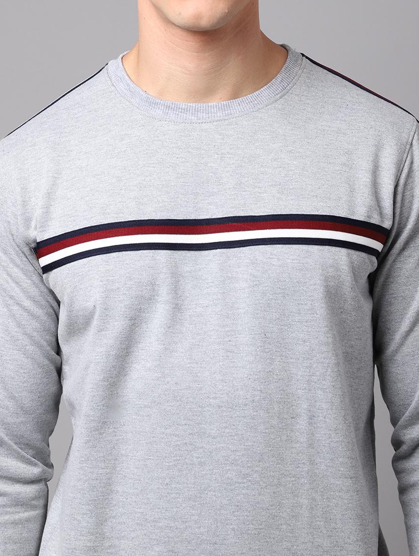 men striped long sleeve regular fit sweatshirt - 22061681 - Standard Image - 4